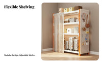 Multi-Layer Storage Rack Heavy-Duty Steel Utility Shelf with Dust Curtain Versatile Multi-Tier Rack for Closet, Pantry, Basement