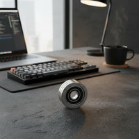 Haptic Feedback Tire Groove Fidget Band Finely Polished Mechanical Push Slider Band Everyday Carry Gear for Adults, Office