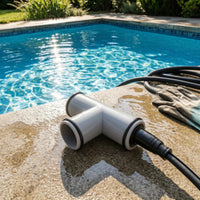 3-Way Pool Hose Connector with Sealing Rings Leak-Proof Pool Hose Connector Dual Seal T-Joint Easy to Install for Filtration Systems