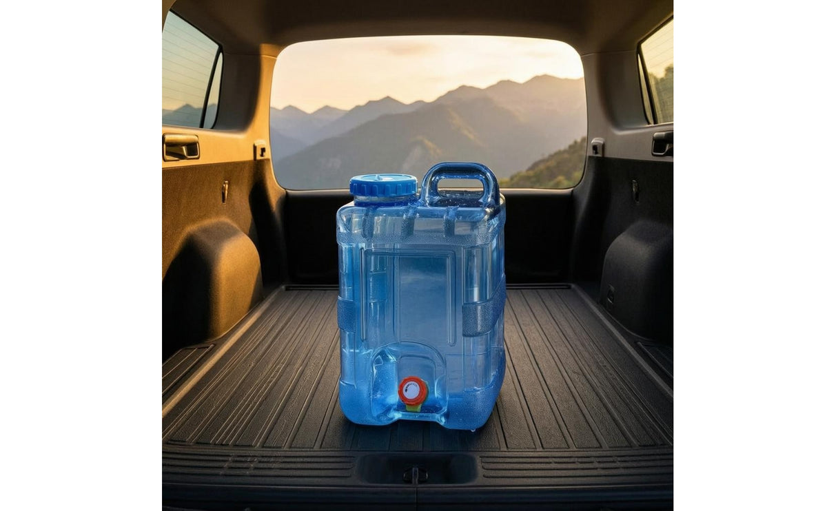 Food-Grade Water Dispenser Container Built-in Handle Portable Water Container Transparent