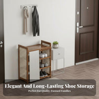 Dust-Proof Multi-Tier Shoe Rack Space-Saving Multi-Tier Shoe Shelf Easy to Clean Large Capacity for Apartment Dwellers, Families, Homeowners, Hallway, Dorm Room, Bedroom, Closet