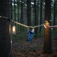 Multi-functional Tactical Camping Lanyard with Light for Backpacks & Tarps