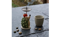 Hedgehog Incense Holder Hand-Painted Garden Incense Ornament Hedgehog Ash Tray Textured Cartoon Style for Courtyard, Outdoor