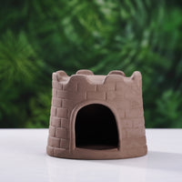 Aquarium Ceramic Terracotta Cave with Openings Hollow Aquatic Habitat Shelter for Shrimp
