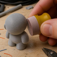 3D Print Model Sanding Kit with Flocking Sandpaper and Backing Pad, 1-3 Inch