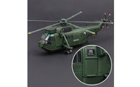 Rotorcraft Model 1:72 Scale Model Helicopter Helicopter with Rotors for Aviation Enthusiasts, Collectors, Cabinet Shelf