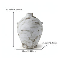 Ceramic Vase Hand Painted Decorative Vase Antique Style Vessel for Interior Designers