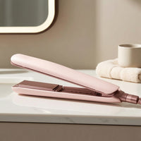 Wide Plate Steam Hair Straightener Frizz-Control Steam Flat Iron Ionic Appliance Auto Shut-off for Home Styling