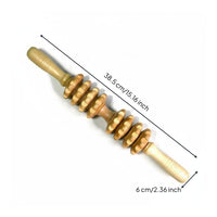 Portable Acupressure Roller Tool Ergonomic Design Wood Treatment Tool for Office Workers, Athletes