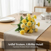 Korean Design Carnation Spray Realistic Appearance Artificial Carnation Bouquet Artificial Carnations for Event Planners, Photography Prop