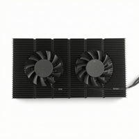 Graphics Card Backplate Chiller Active Cooling Thermal Sink with Fans Aluminum Alloy Graphics Card Rear Radiator