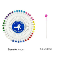 40 Pieces Pearl Head Pins DIY Pearl Head Pin Sharp Round Pin Holder for Dressmaking