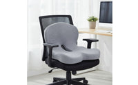 Seat Cushion with Backrest Supportive Seat Cushion with Back Support Slow-Gradual-Resilience for Office Workers, Students