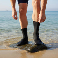 Wear-Resistant 3mm Neoprene Diving Socks Reinforced Sole Neoprene Dive Socks Flexible & Stretchy Anti-Slip Water Shoes 4-Way Stretch for Surfing, Swimming, Wading