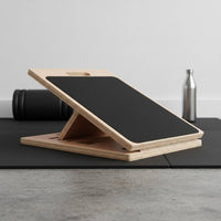 Adjustable Slant Board Solid Wood Wooden Calf Stretcher Non-Slip Surface Portable Incline Board for Home, Gym, Office
