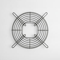 Black Fan Guard with Central Opening Round Wire Fan Guard Rigid Debris Guard Long-Lasting for Technicians, Refrigeration