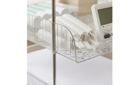 Multi-Tier Desk Organizer Space-Saving Multi-Tier Paper Sorter Large Capacity Acrylic Document Rack for Students, Teachers, Dorm Room