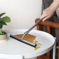 Extendable Window Squeegee Multi-Surface Stainless Steel Glass Wiper Includes Spare Blade Extendable Window Cleaner for Washroom