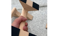 Wooden Press-up Stands Stable Press-up Stands with Triangular Base Ergonomic Parallettes for Beginners, Home Gym