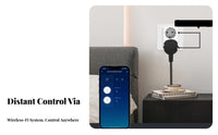 16A Time Management Feature Function Smart No Hub Required Remote Control Outlet for Tech Enthusiasts, Families, Home Office, Bedroom, Kitchen