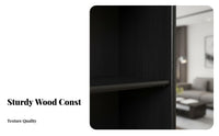 Solid Wood Construction 5-Tier Accessible Bookshelf Modular Design 5-Tier Accessible Bookcase Large Capacity Display Shelf Space-Saving for Book Lovers, Decor Enthusiasts, Homeowners, Home Office, Study Room, Bedroom, Hallway