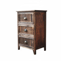 timeless Retro Design Single-Drawer End Table Distressed Finish Nightstand Vintage aesthetic Home Furniture Space-Saving for Homeowners, Interior Designers, Students, Bedroom, Guest Room, Small Spaces, Hallway
