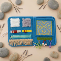 Sensory Training Book Textured Textural Activity Textile Closure Detail Details Educational Toy for Elderly
