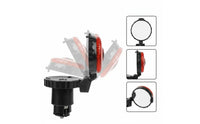 Crystal Clear Cycle Handlebar Mirror Shatter Resistant Acrylic Cycle Mirror for Commuting