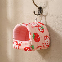 Warm Hamster Bed, 15x15 cm Hamster Bed for Budgie, Round Parrot Resting Place Bed for Winter, Rat Hammock and Hamster Hide