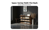 Sturdy and Long-Lasting Multi-Layer Shoe Rack Space Saving Narrow Shoe Storage Unit Stable Structure Large Capacity for Apartment Dwellers, Homeowners, Entryway, Hallway, Dorm Room, Bedroom