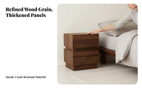 Space-Saving Minimalist Block Table Long-Lasting Construction Nightstand Strong Load-Bearing Bedroom Furnishing Scratch-Resistant for Design Enthusiasts, Apartment Dwellers, Homeowners, Hotel, Small Areas, Living Room, Hallway