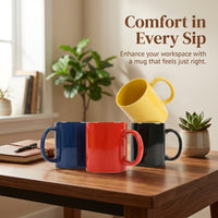 Coffee with Custom Printing, 11oz Capacity for Office Use, Heat Transfer Branded Mugs Bulk Promotional