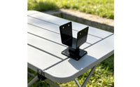 4 Pieces C-Shaped Post Support Bracket Metal Fence Post Bracket High-Sturdy uShaped for Home Improvers, Railing