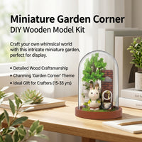 DIY Model Kit, Miniature Diorama Kit with Furniture, Wooden Craft Kit for Adults, Relaxing Hobby Craft Kit, Creative Building