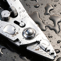 Optical Fiber Serrated Jaws Hand Tool Brushed Metal