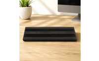 Molded Guitar Pedalboard Lightweight Foam Pedalboard Textured Finish Portable Guitar Pedal Board Recessed Channels