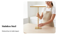 Crossbar Display Stand Stainless Steel Metal Display Stand Display Stand Stable Base Metal Purse Holder for Boutique Owners, Market Vendors
