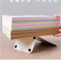 l形书架书本收纳旋转书架360度书柜书立架新国潮中国风桌面收纳金 黑色/2片装（加厚金属材质）