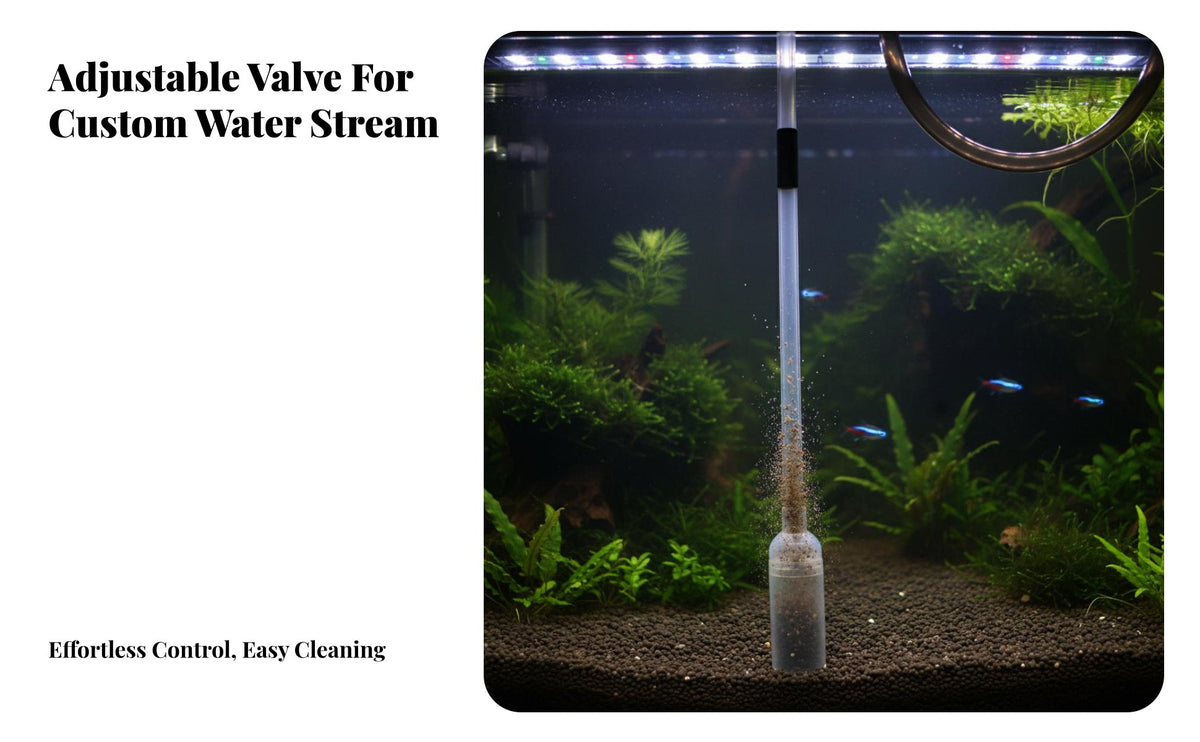 Aquarium Siphon Pump Strong Suction Manual Fish Waste Remover Fast Drainage Fish Tank Gravel Vacuum