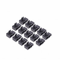 14 Pieces Two-Slot Golf Bag Clip Molded Plastic Golf Club Clip Black