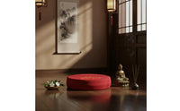 Embroidered Lotus Seat Pad Tranquil Design Round Zafu Pillow Round Zafu Pillow Soft & Comfortable Thick Floor Mat Floor Pillow