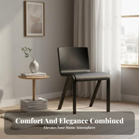 Armless Side Chair Nordic Design Aesthetic Molded Plywood Chair Bentwood Construction Ergonomic Backrest for Adults, Kitchen