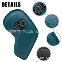 PU Golf Iron Headcover Set with Edge Stitching