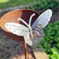 Decorative Garden Stakes, Metal Garden Art for Outdoor Decor, Painted Iron Cat Metal Garden Stakes, Yard Art Lawn Decorations