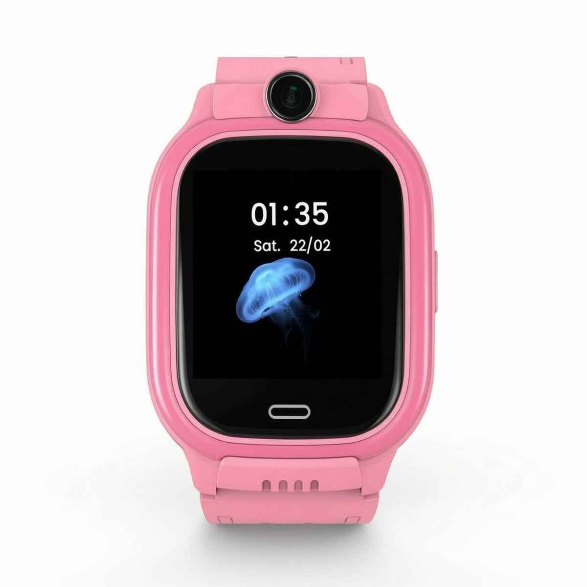 Smart Watch with Call Function Silicone Strap Smartwatch with Camera for Children, Outdoor Play, School