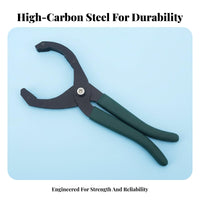 Serrated Gripping Surfaces Oil Filter Wrench High Force Oil Filter Removal Tool Multi-Function for Mechanics, DIYers