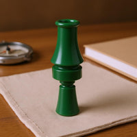 Flared Mouthpiece Duck Call Whistle Tapered Body Mallard Call Whistle Green Gear 11 Cm for Hunters