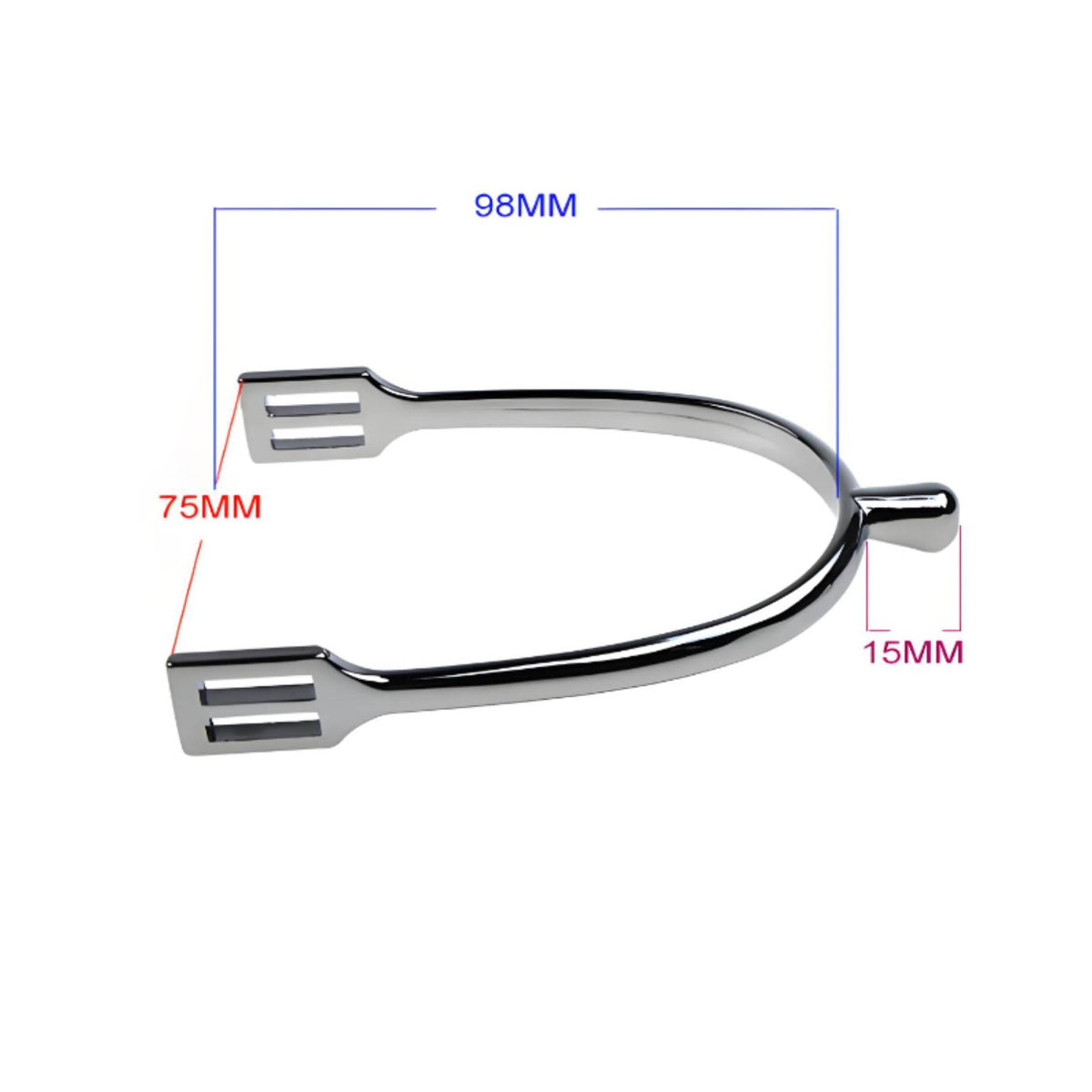 Lightweight Design Ladies' Round End Spurs Comfortable Fit Zinc Alloy Riding Spurs for Women, Equestrians, Training