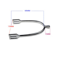Lightweight Design Ladies' Round End Spurs Comfortable Fit Zinc Alloy Riding Spurs for Women, Equestrians, Training