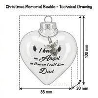 Angel Feather Easter Christmas Bauble Lightweight Angel Charm Remembrance Ornament Sturdy Bereavement Ornament for Family Members, Friends, Holiday Season, White Ribbon